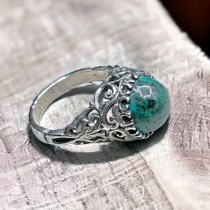 🌺Vintage Sterling & Eliat Ring